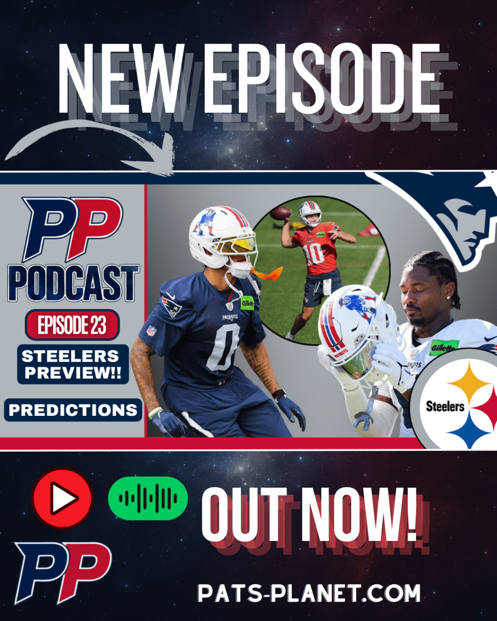 NEW Pats Planet Podcast Episode 23: Forged In Foxborough – Patriots Steelers&nbsp;Preview