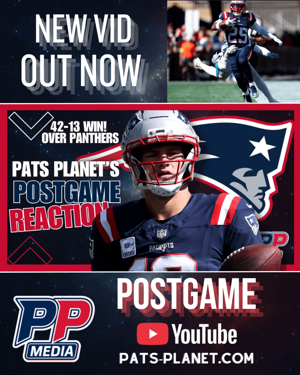 Patriots def. Panthers 42-13 – Pats Planet Postgame&nbsp;Reaction